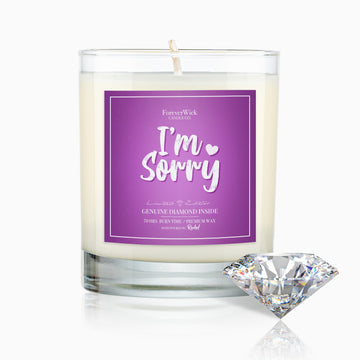 I am Sorry Diamond Candle