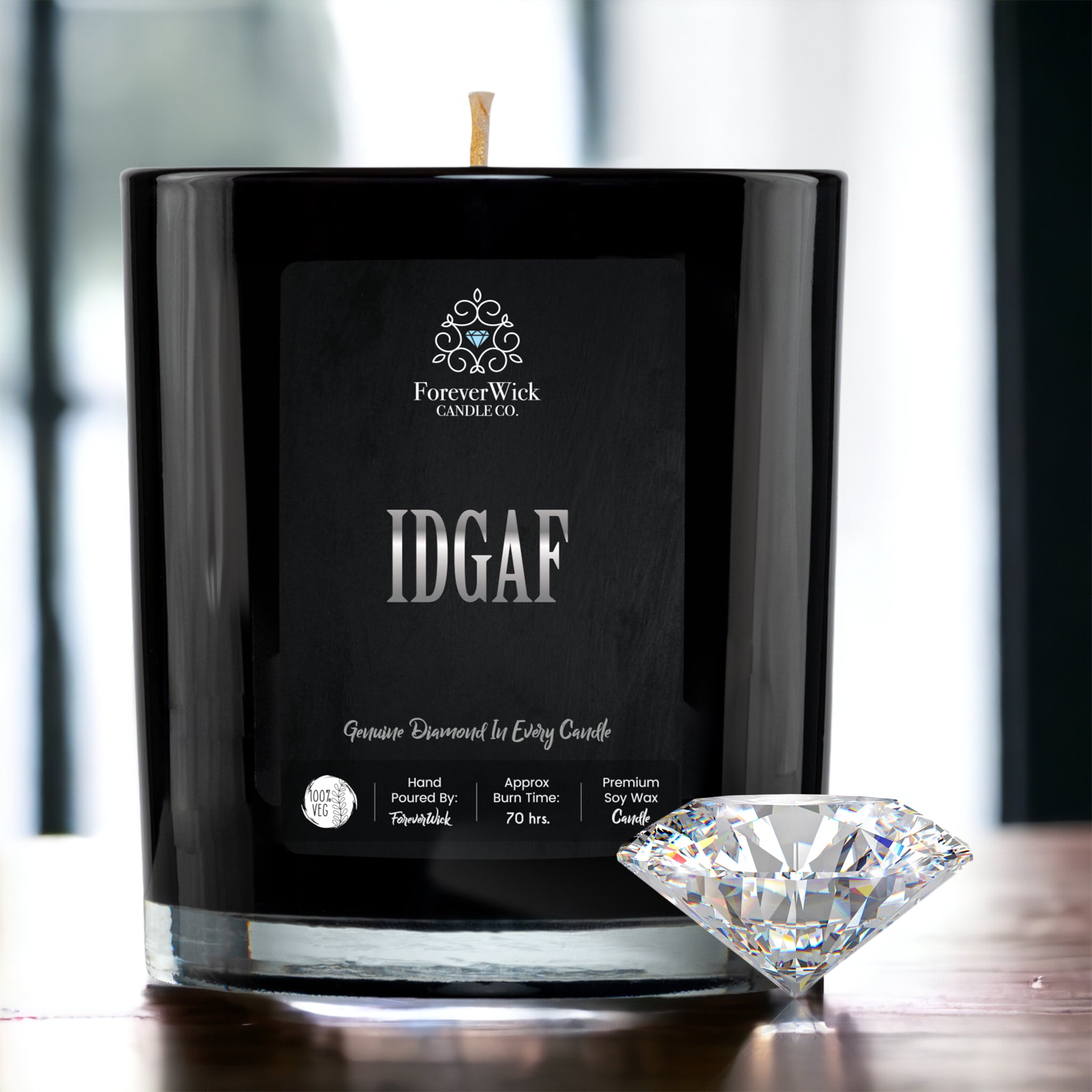 IDGAF Diamond Candle