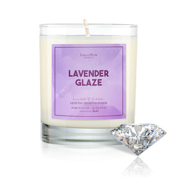 Lavender Glaze Diamond Candle