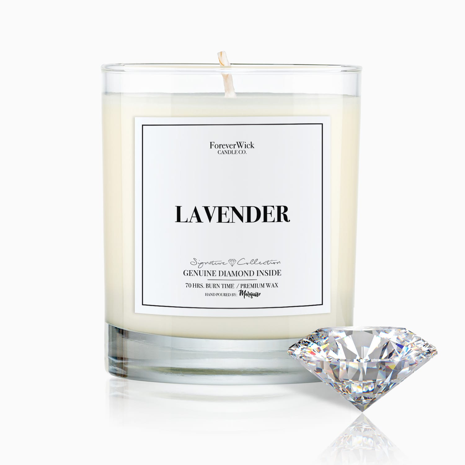 Lavender Diamond Candle