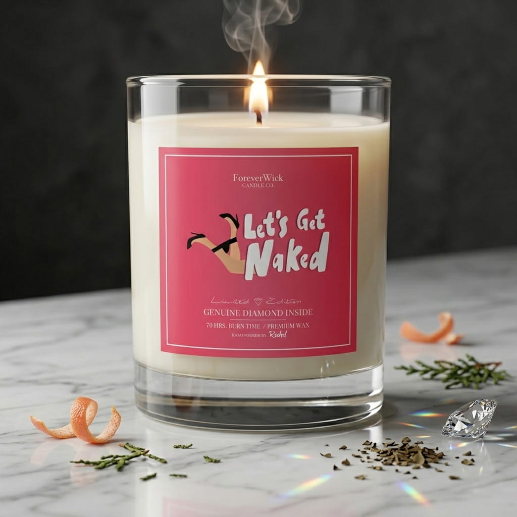 Let's Get Naked Diamond Candle