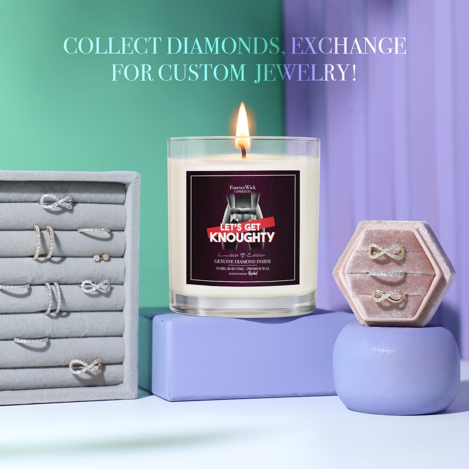 Let's Get Knoughty Diamond Candle