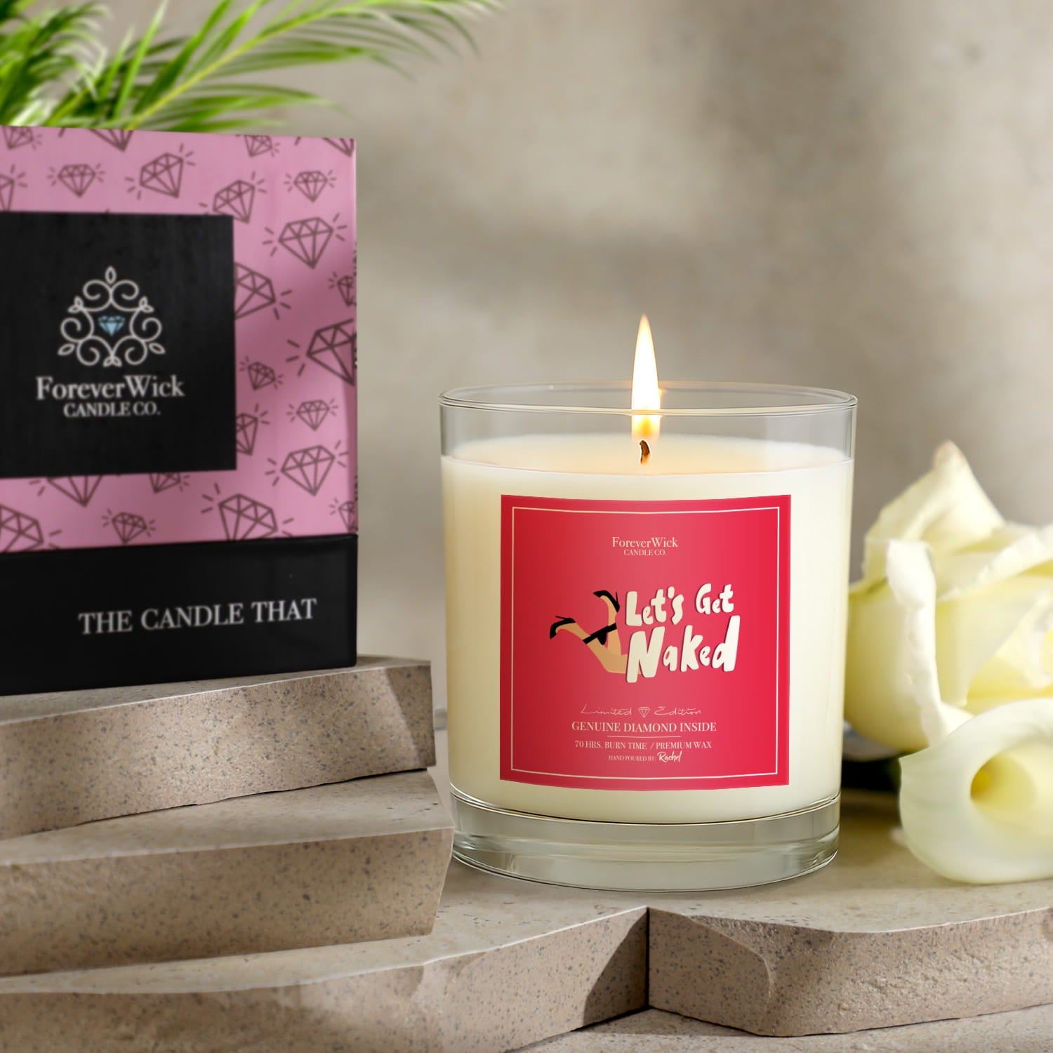 Let's Get Naked Diamond Candle