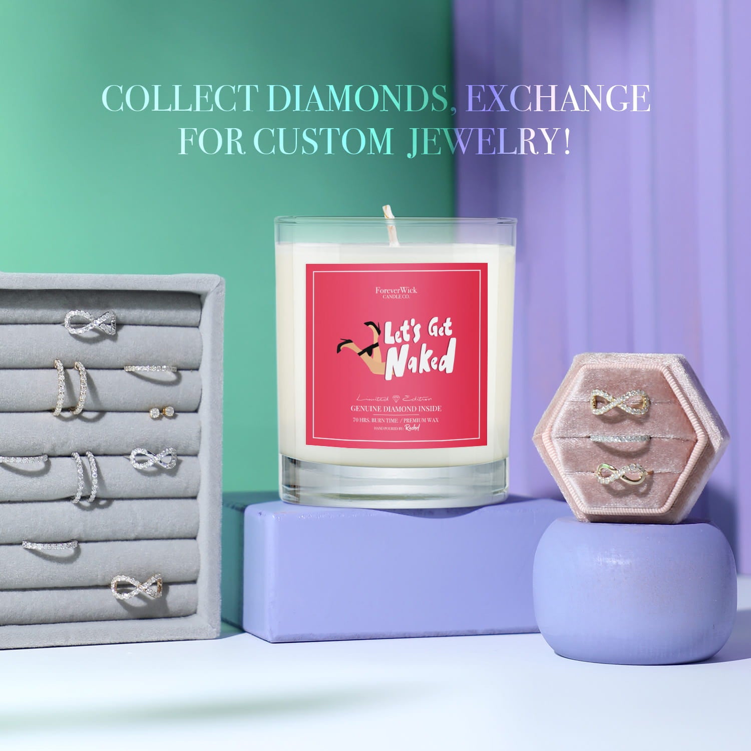 Let's Get Naked Diamond Candle