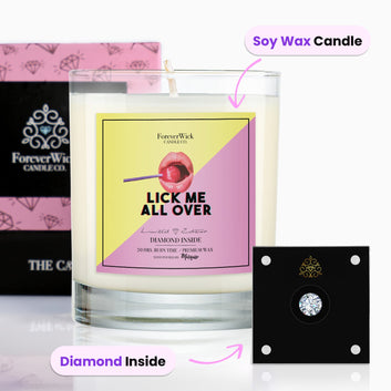 Lick Me All Over Diamond Candle