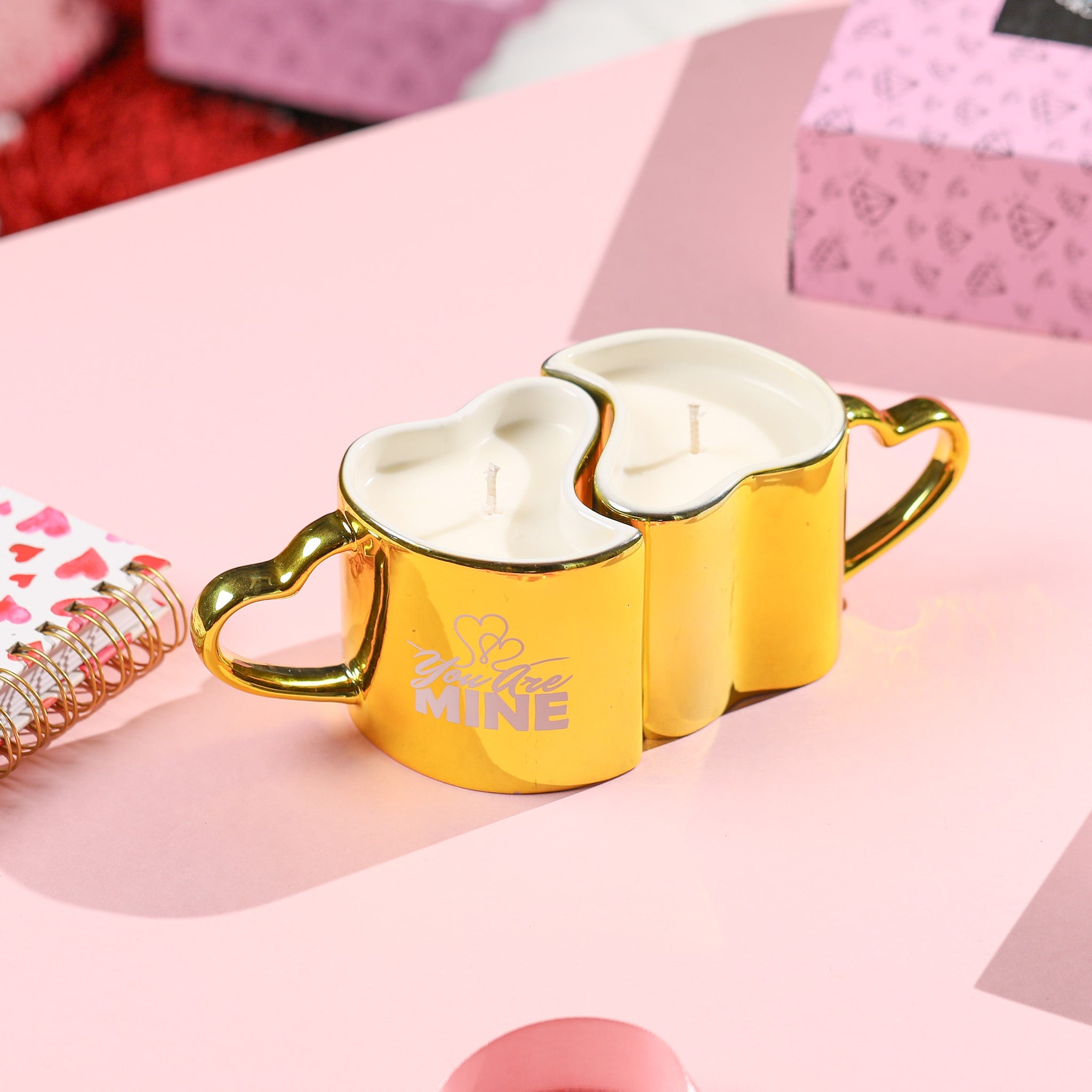 2 Diamond His+Hers Love Reusable Coffee Mugs