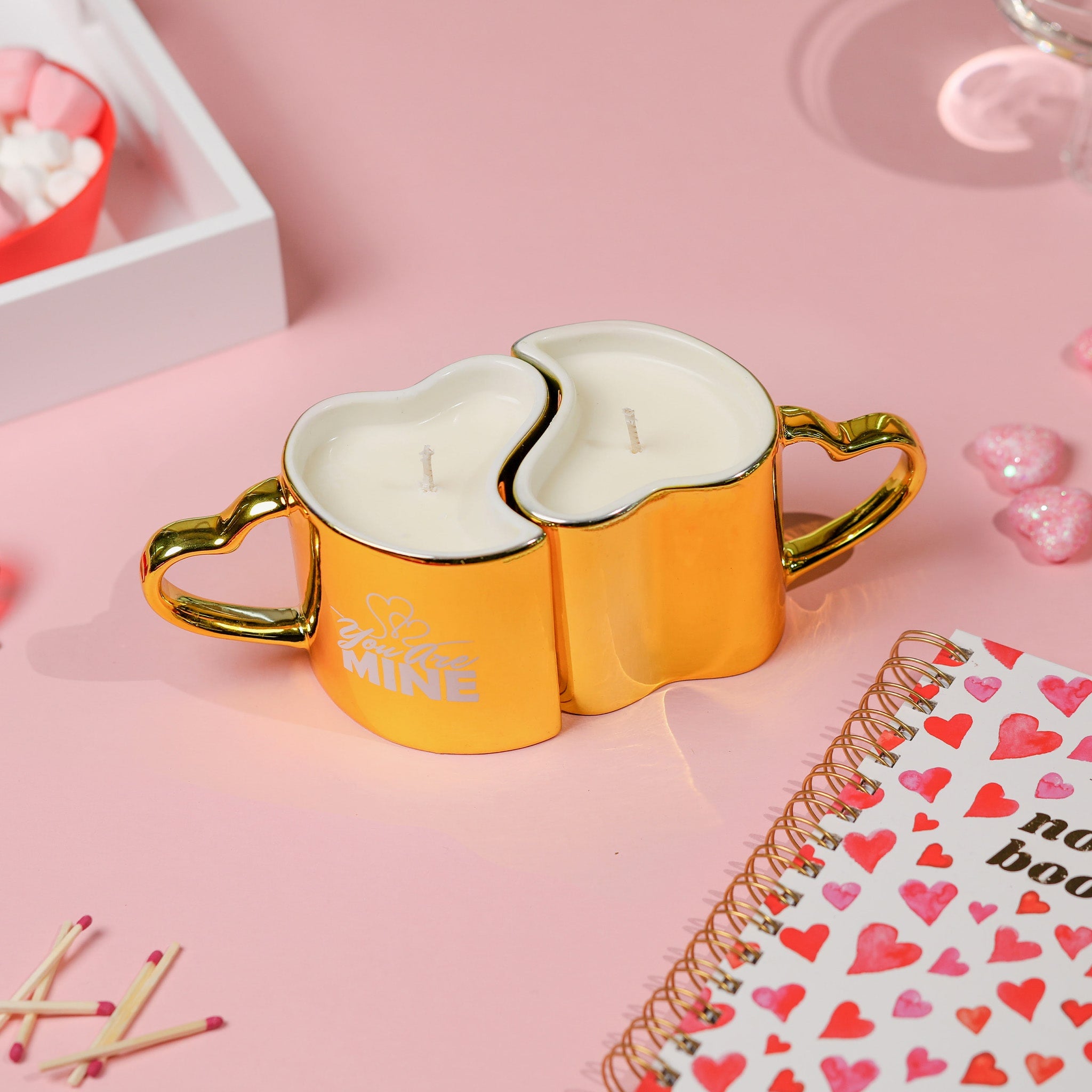 2 Diamond His+Hers Love Reusable Coffee Mugs