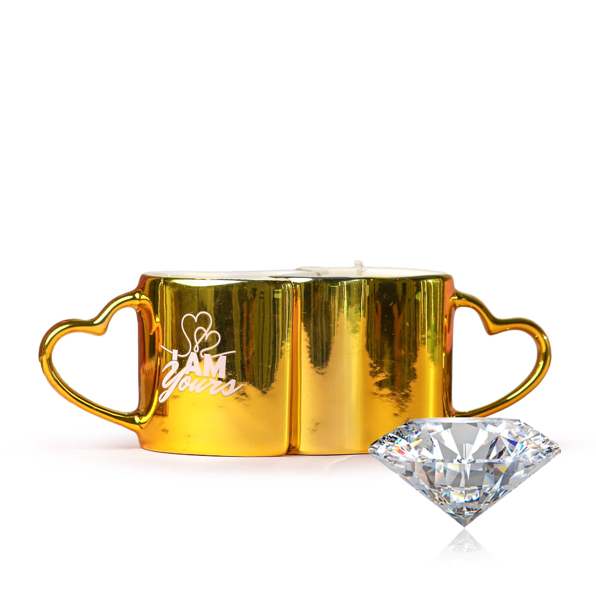 2 Diamond His+Hers Love Reusable Coffee Mugs