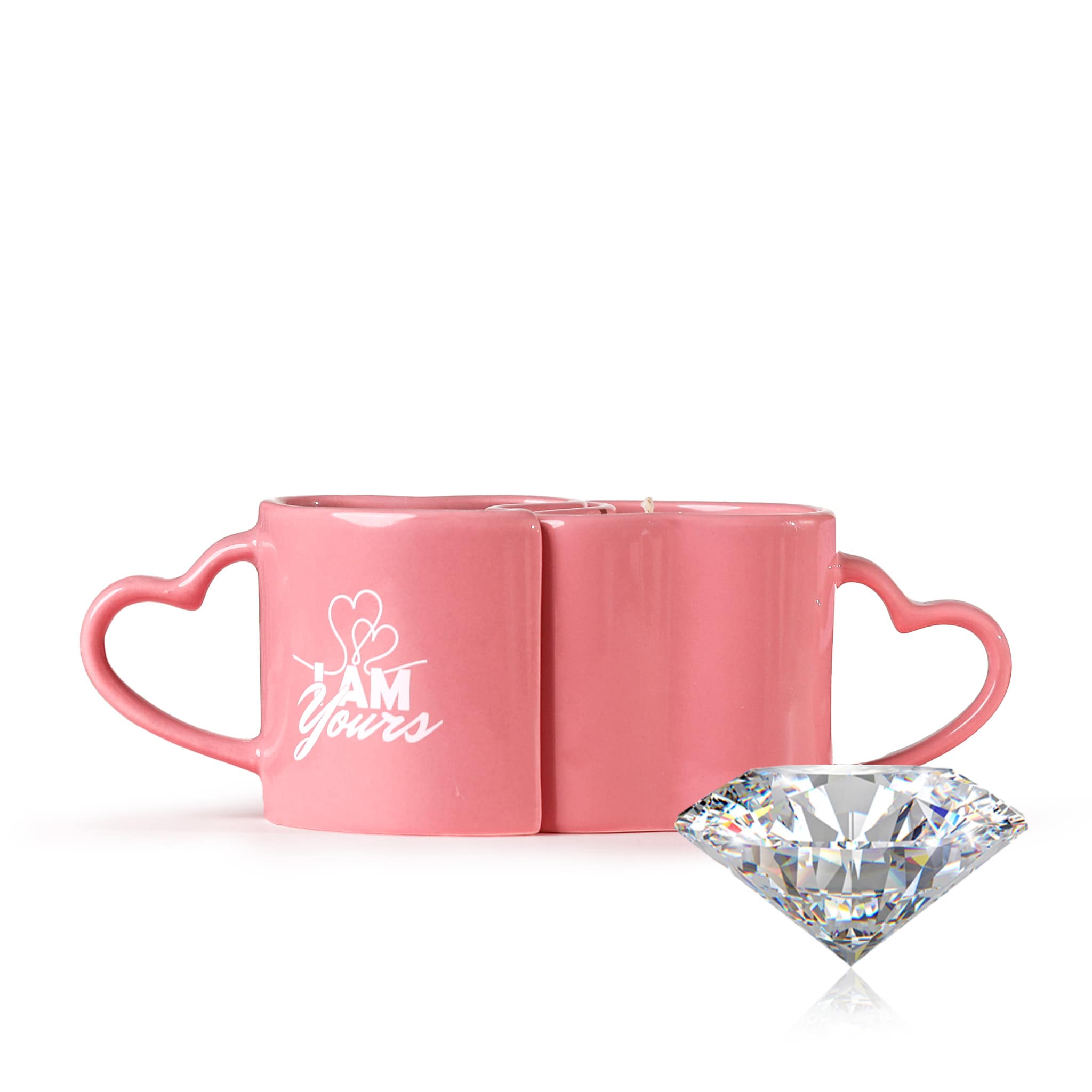 2 Diamond His+Hers Love Reusable Coffee Mugs