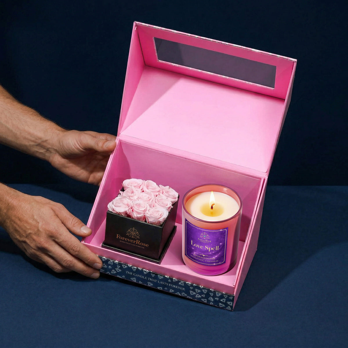 ForeverWick Roses + LoveSpell Diamond Candle Bundle