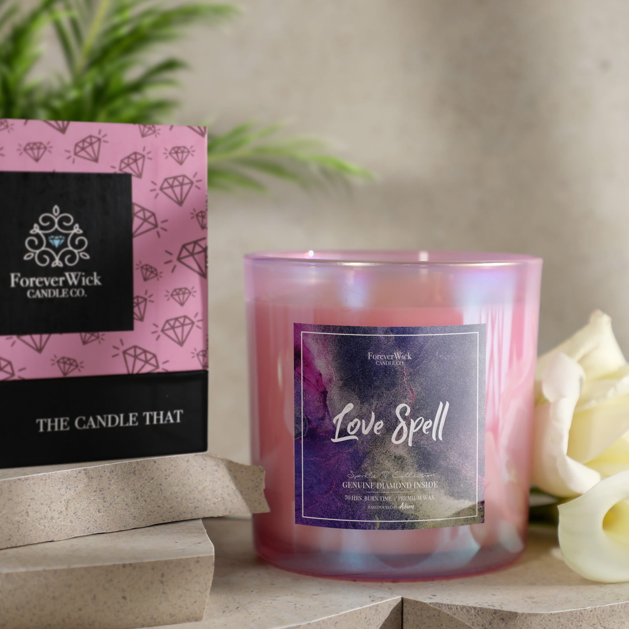 Love Spell Sparkle Diamond Candle