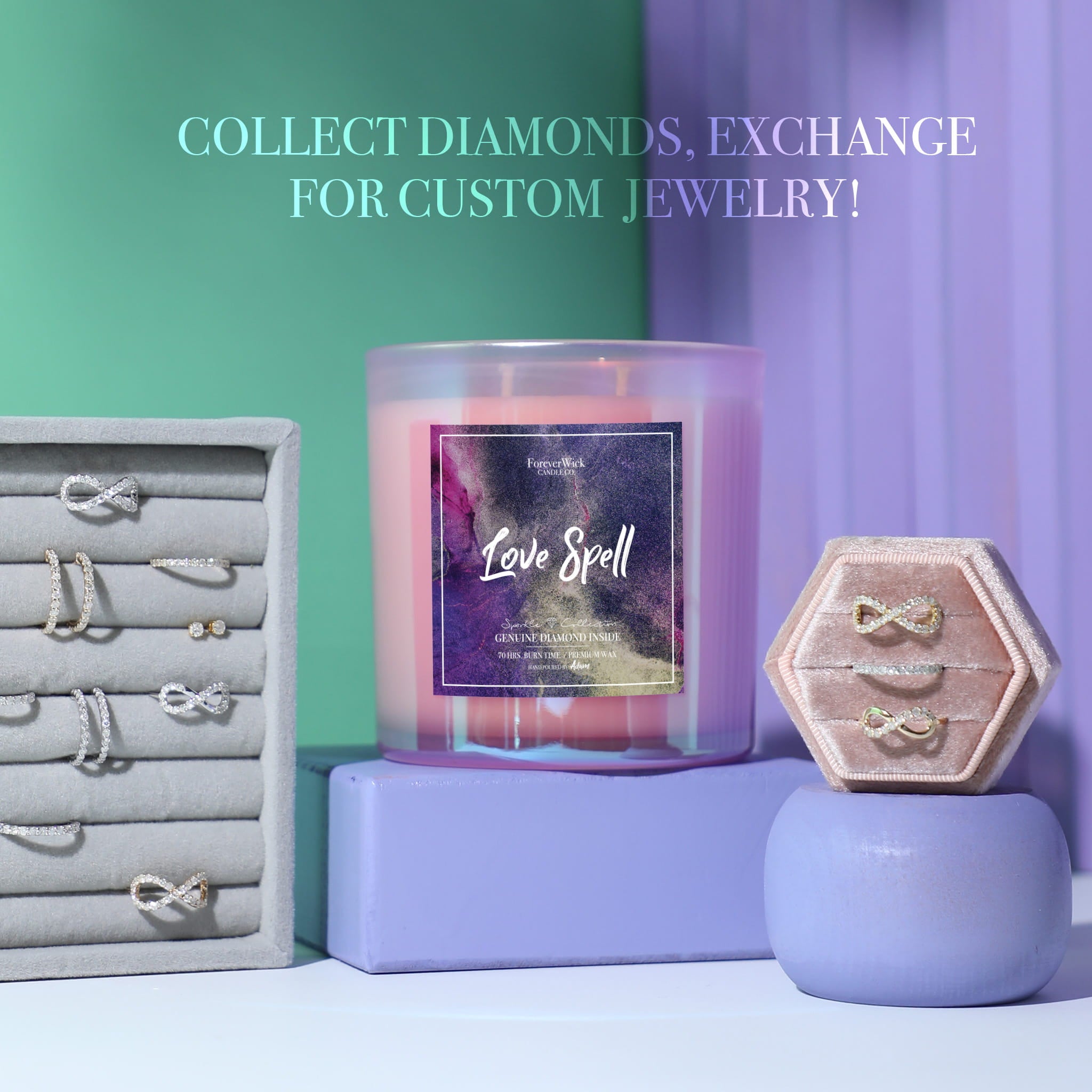Love Spell Sparkle Diamond Candle