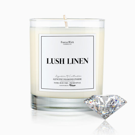 Lush Linen Diamond Candle