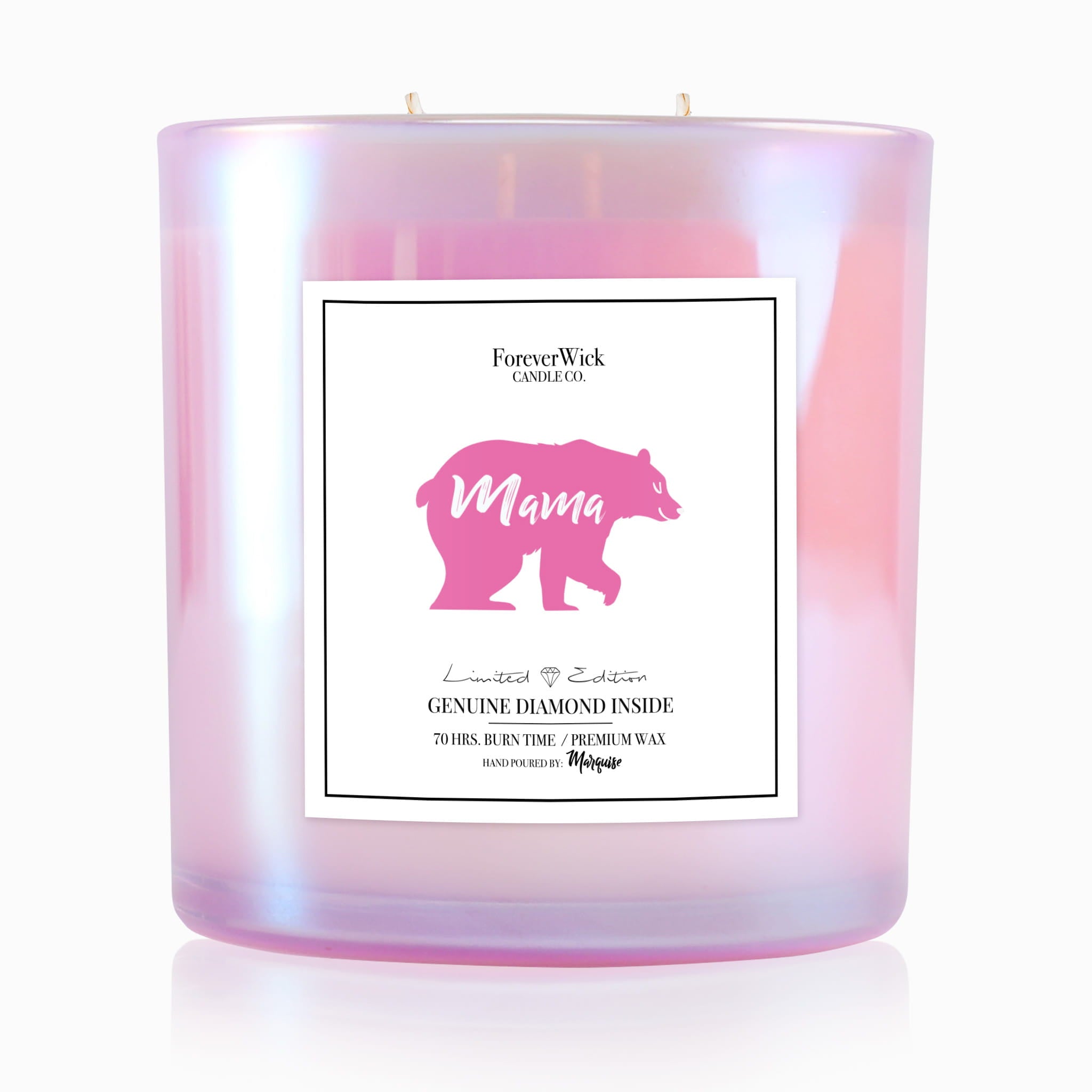 Mama Bear Sparkle Diamond Candle