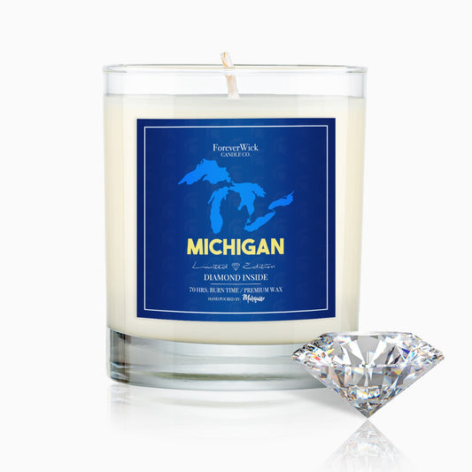 Michigan Diamond Candle