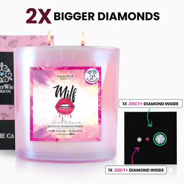 MILF Double Diamond Sparkle Candle