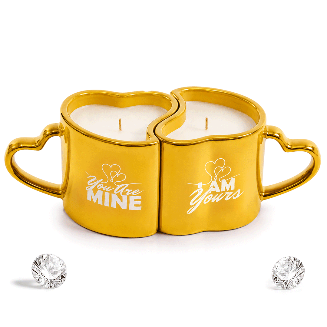 2 Diamond His+Hers Love Reusable Coffee Mugs