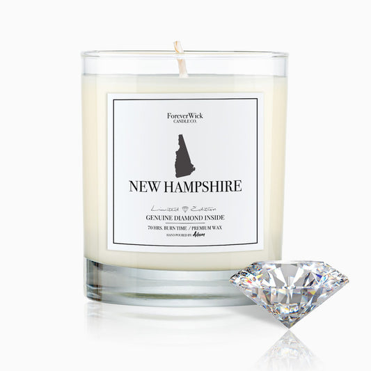 New Hampshire Diamond Candle