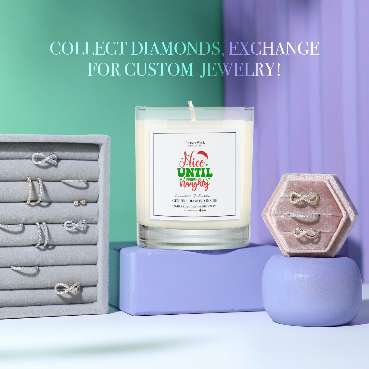 Nice Until Proven Naughty Diamond Candle