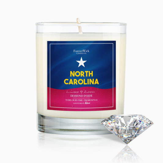 North Carolina Diamond Candle
