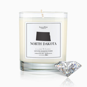 North Dakota Diamond Candle