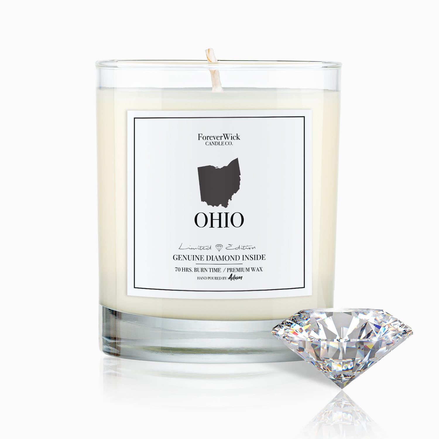 Ohio Diamond Candle