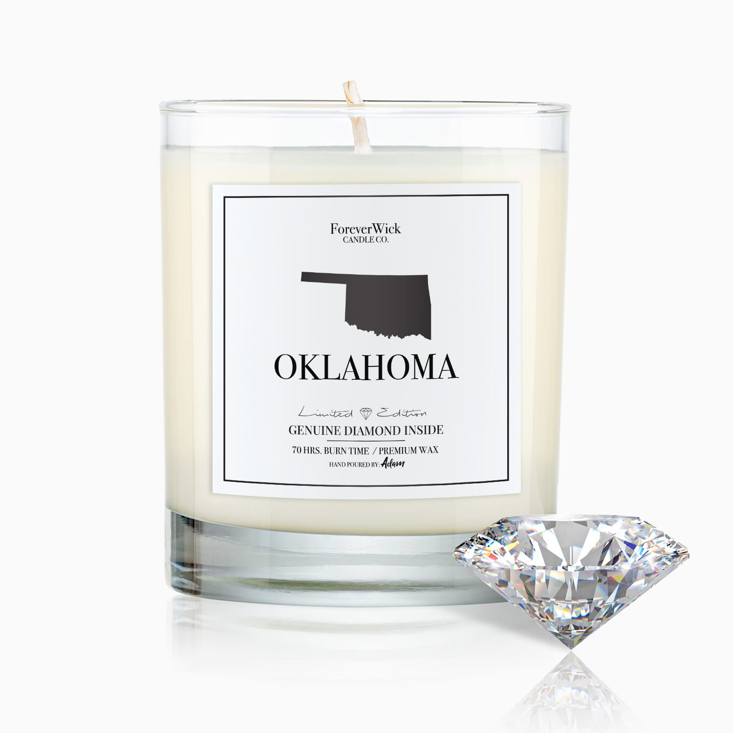 Oklahoma Diamond Candle