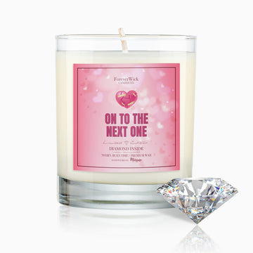 On To The Next One Diamond Candle