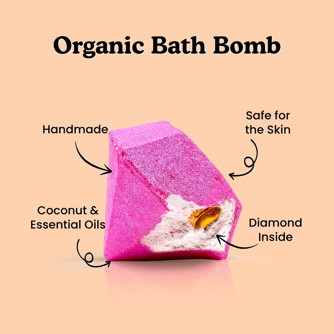 Kiss Me Luxury Bath Bomb + Genuine Diamond