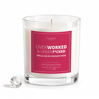 Overworked & UnderF*cked Diamond Candle