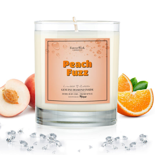 Peach Fuzz Diamond Candle