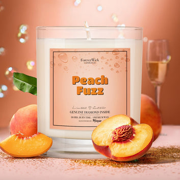 Peach Fuzz Diamond Candle