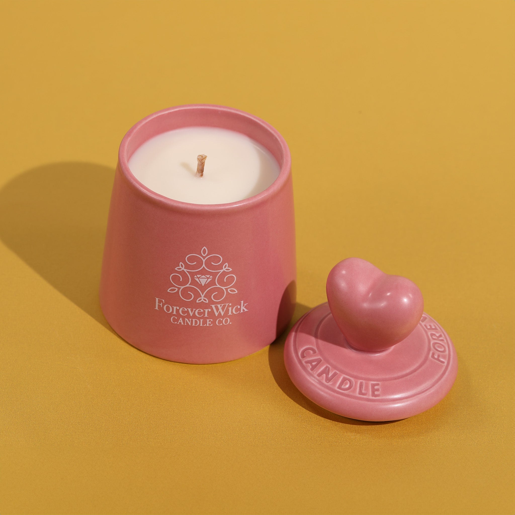 Pink Heart’s Delight + .90ct Pearl Shape Ruby Candle