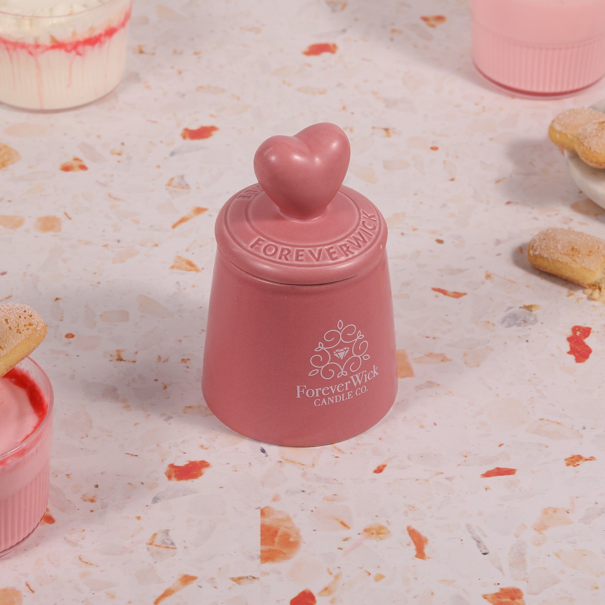 Pink Heart’s Delight + .90ct Pearl Shape Ruby Candle