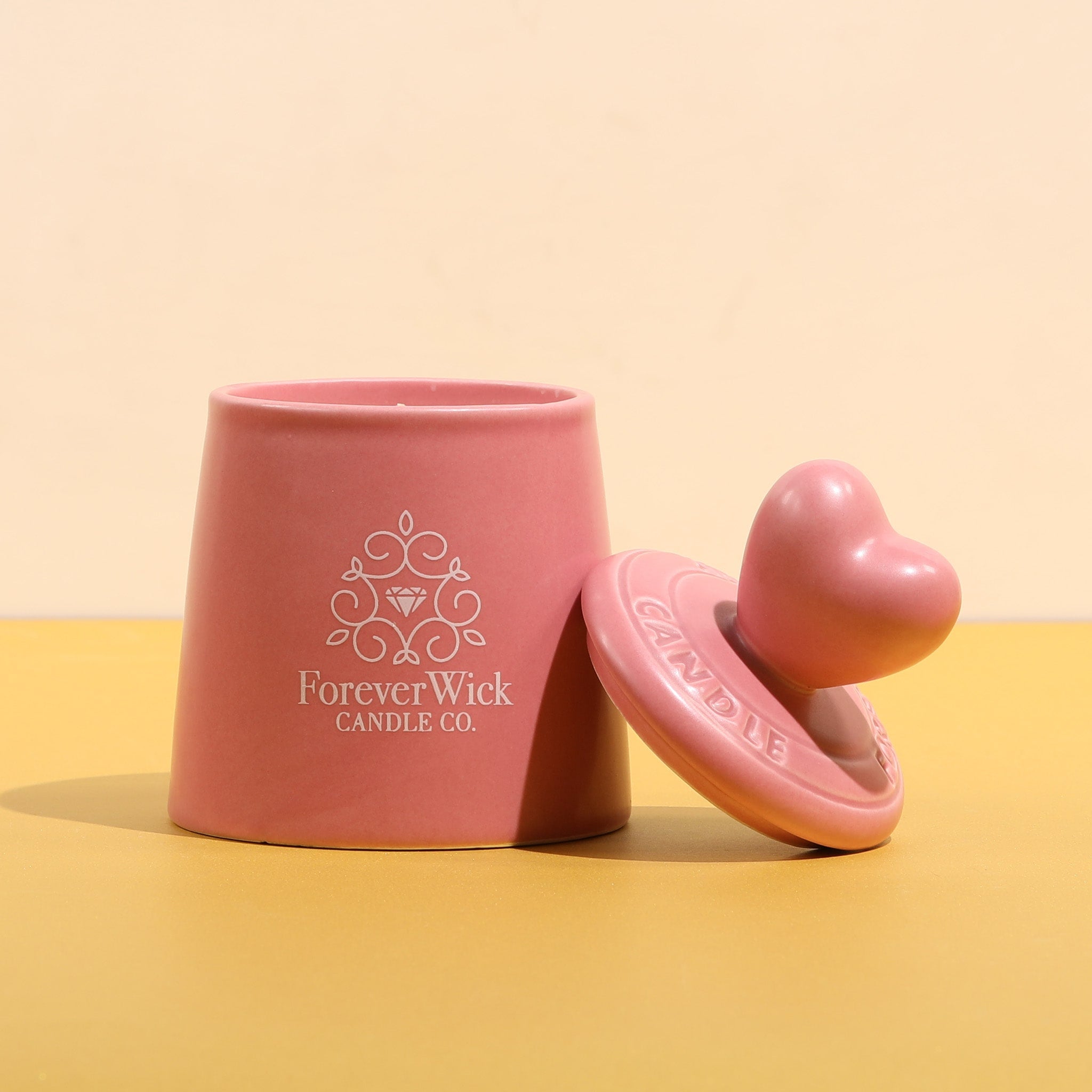 Pink Heart’s Delight + .90ct Pearl Shape Ruby Candle