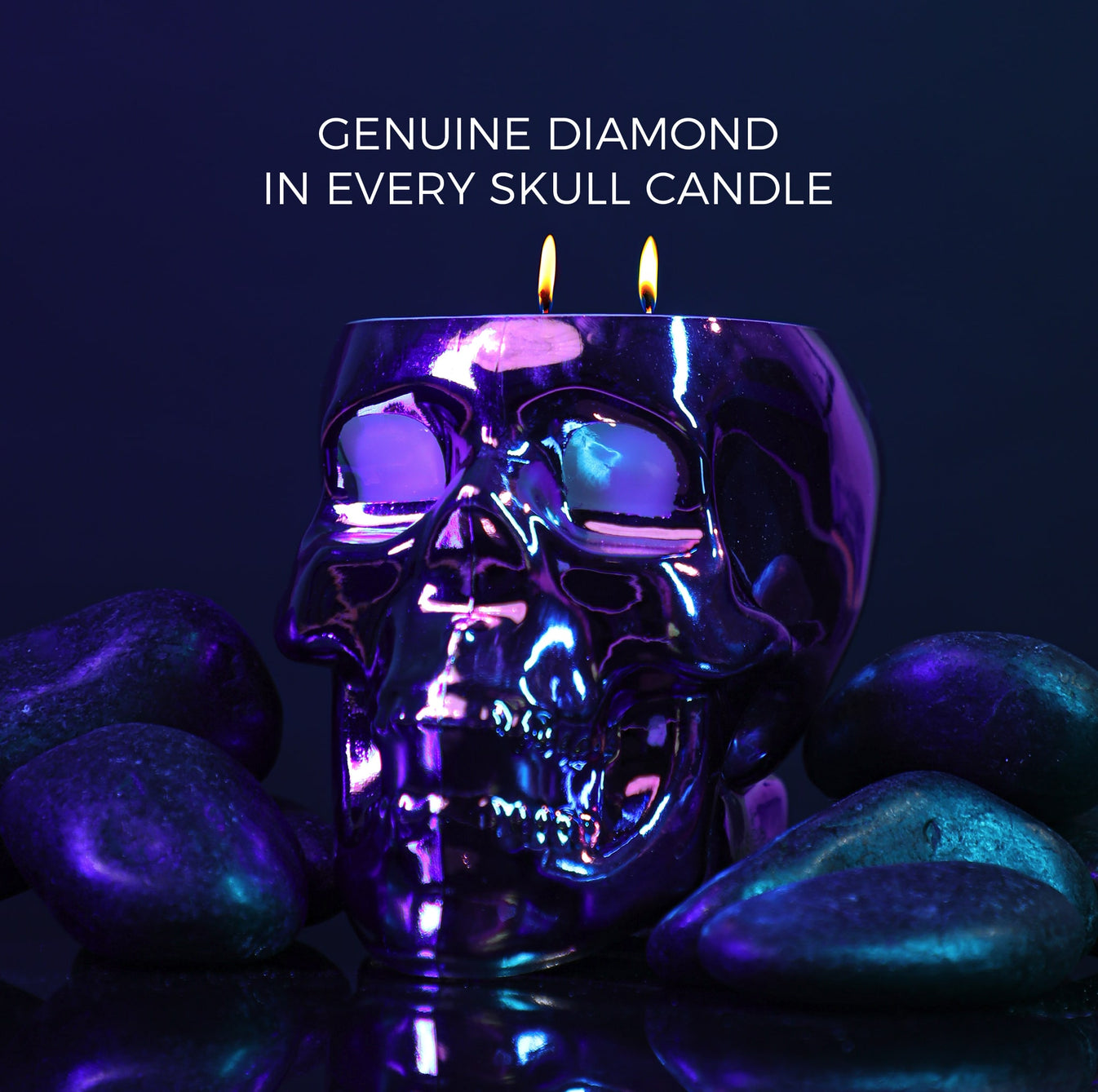 Glam Pink Skull Diamond Candle by Badass Candles