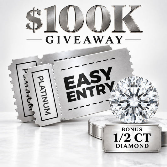Platinum Easy Entry — 2,500 entries into the $100,000 Giveaway with a bonus 1/2 ct diamond