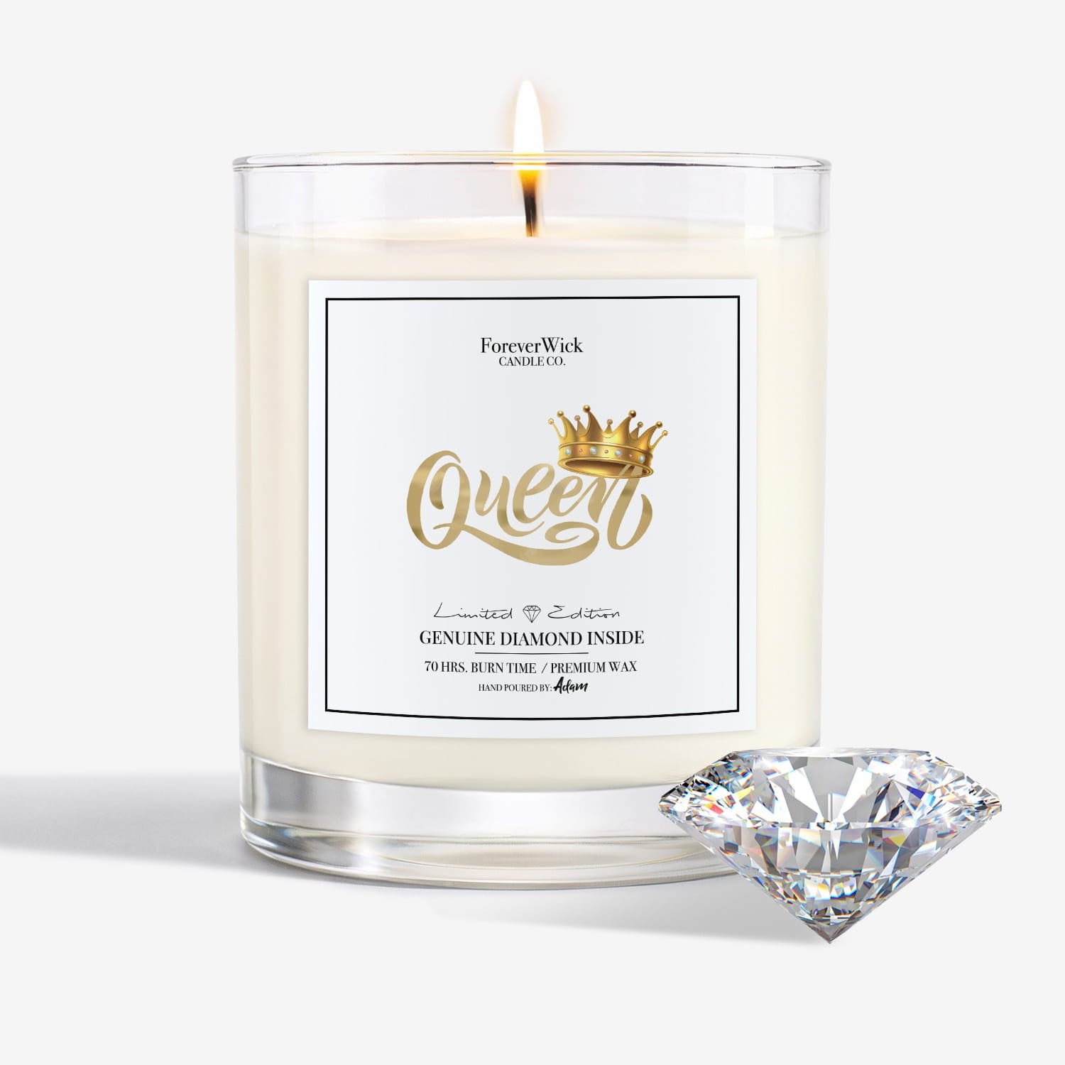 QUEEN Diamond Candle
