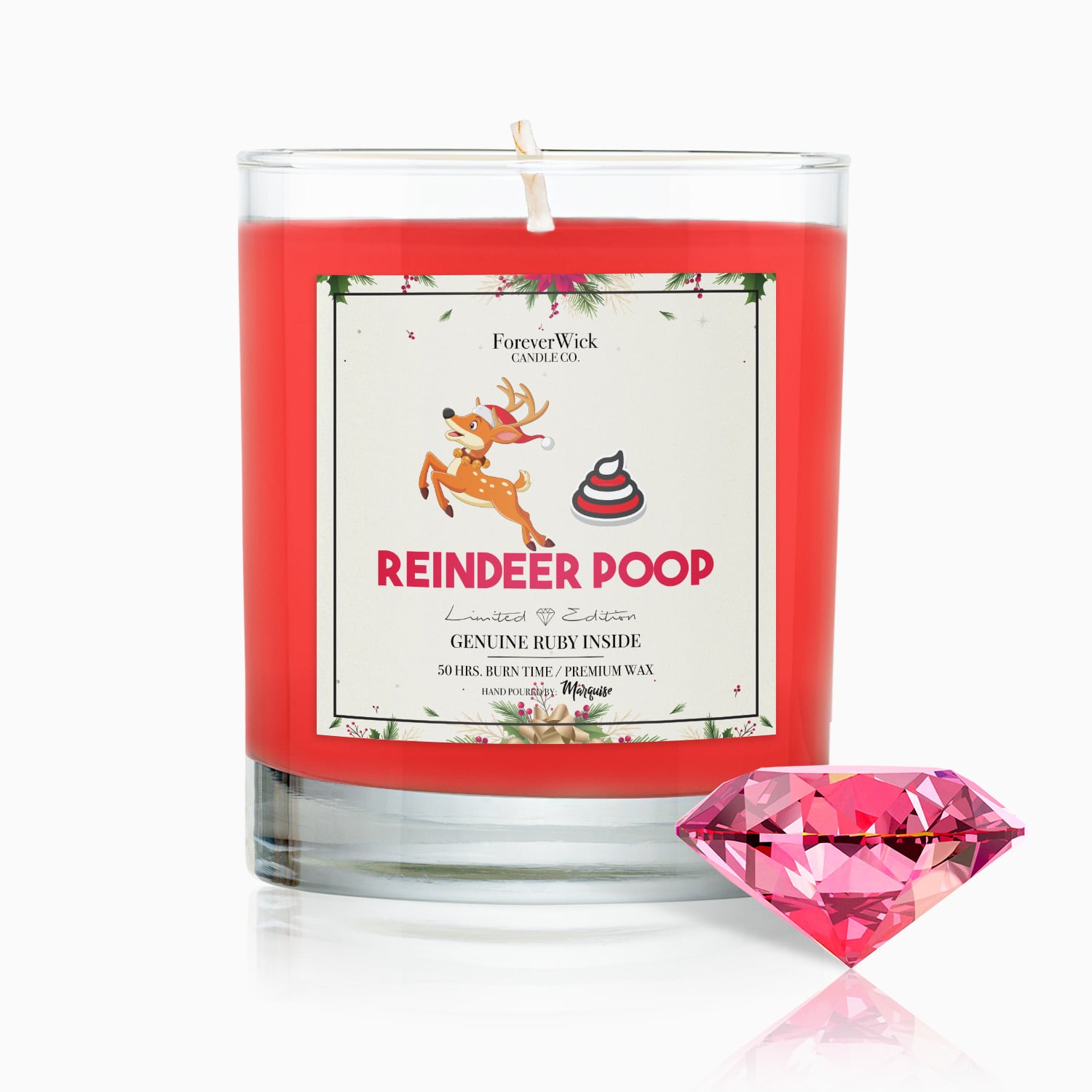 Reindeer Poop RUBY Candle