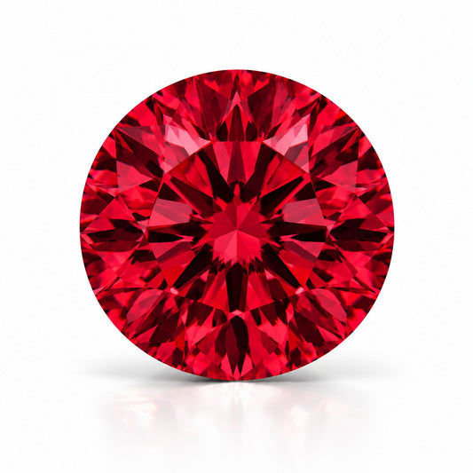 3mm round lab grown ruby