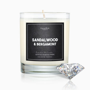 Sandalwood & Bergamont Diamond Candle