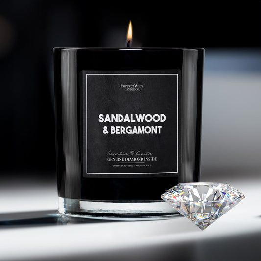 Sandalwood & Bergamont Diamond Candle