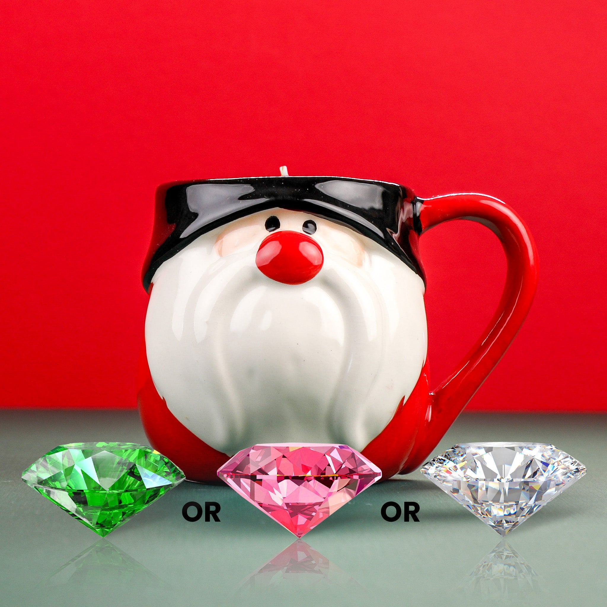 Emerald/Ruby/Diamond? Reusable Santa Mug