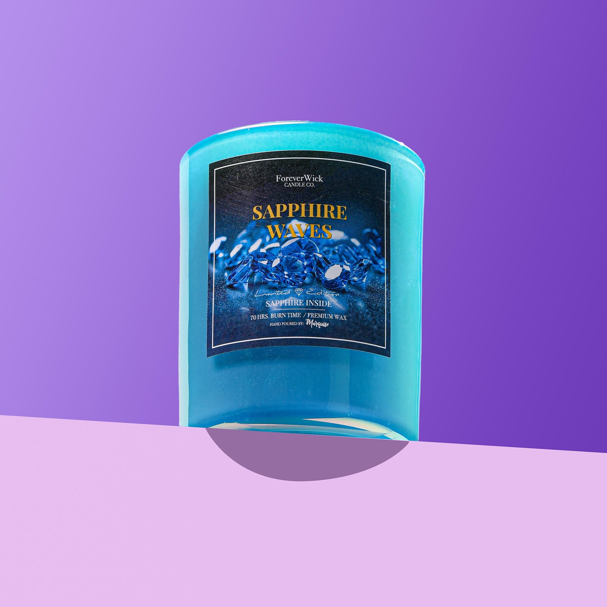Sapphire Waves Candle | Ocean Breeze Scented Soy Candle Gift with Real Sapphire Inside | Elegant Gift for Birthdays, and Anniversaries Sapphire Waves Candle | Ocean Breeze Scented Soy Candle Gift with Real Sapphire Inside | Elegant Gift for Birthdays, and Anniversaries