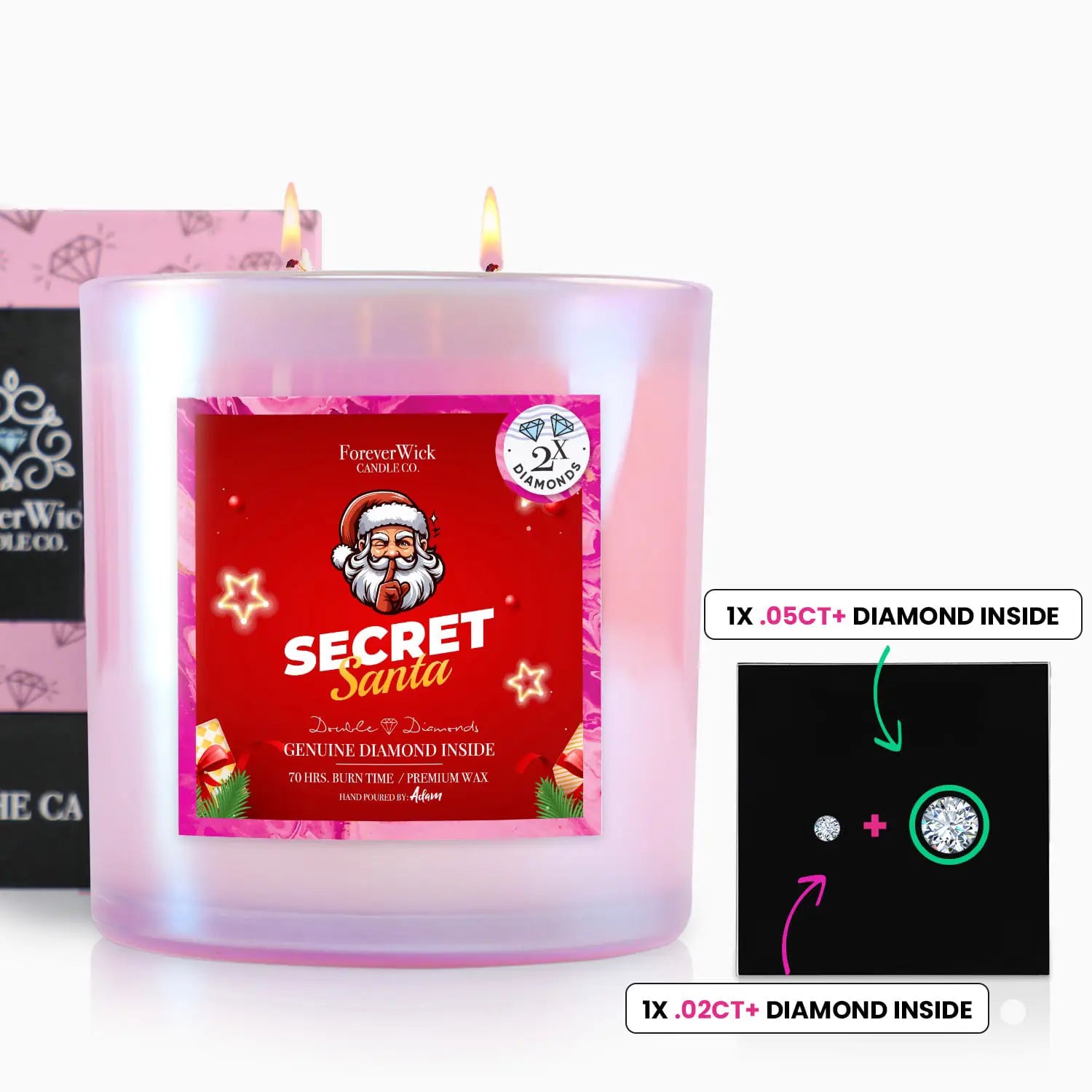 Secret Santa 2 Diamond Candle