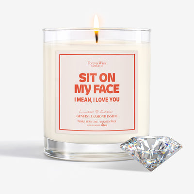 Sit On My Face Diamond Candle