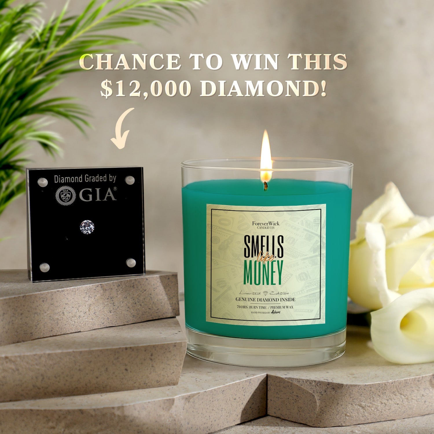 Smells Like Money Diamond Candle