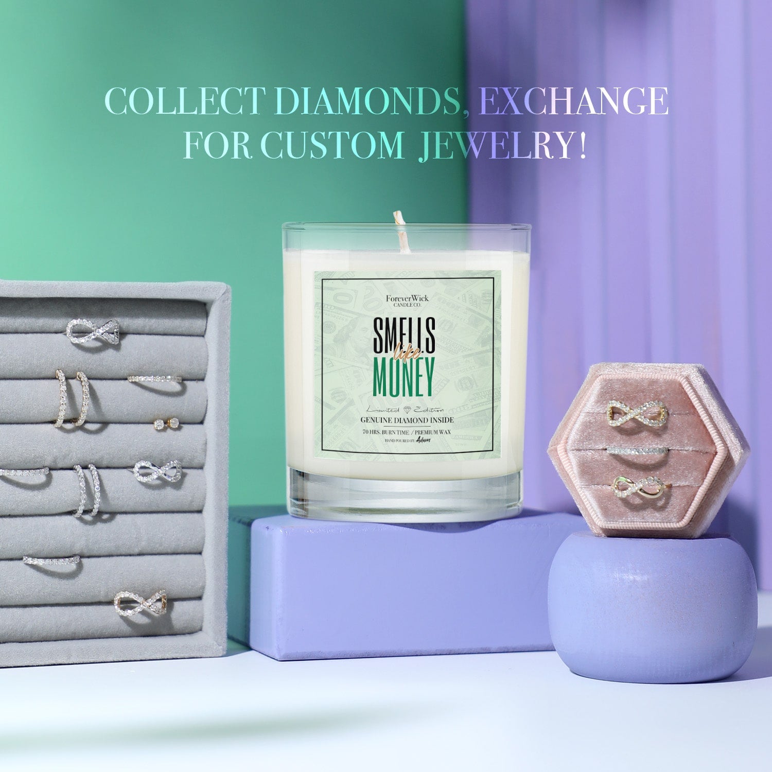 Smells Like Money Diamond Candle