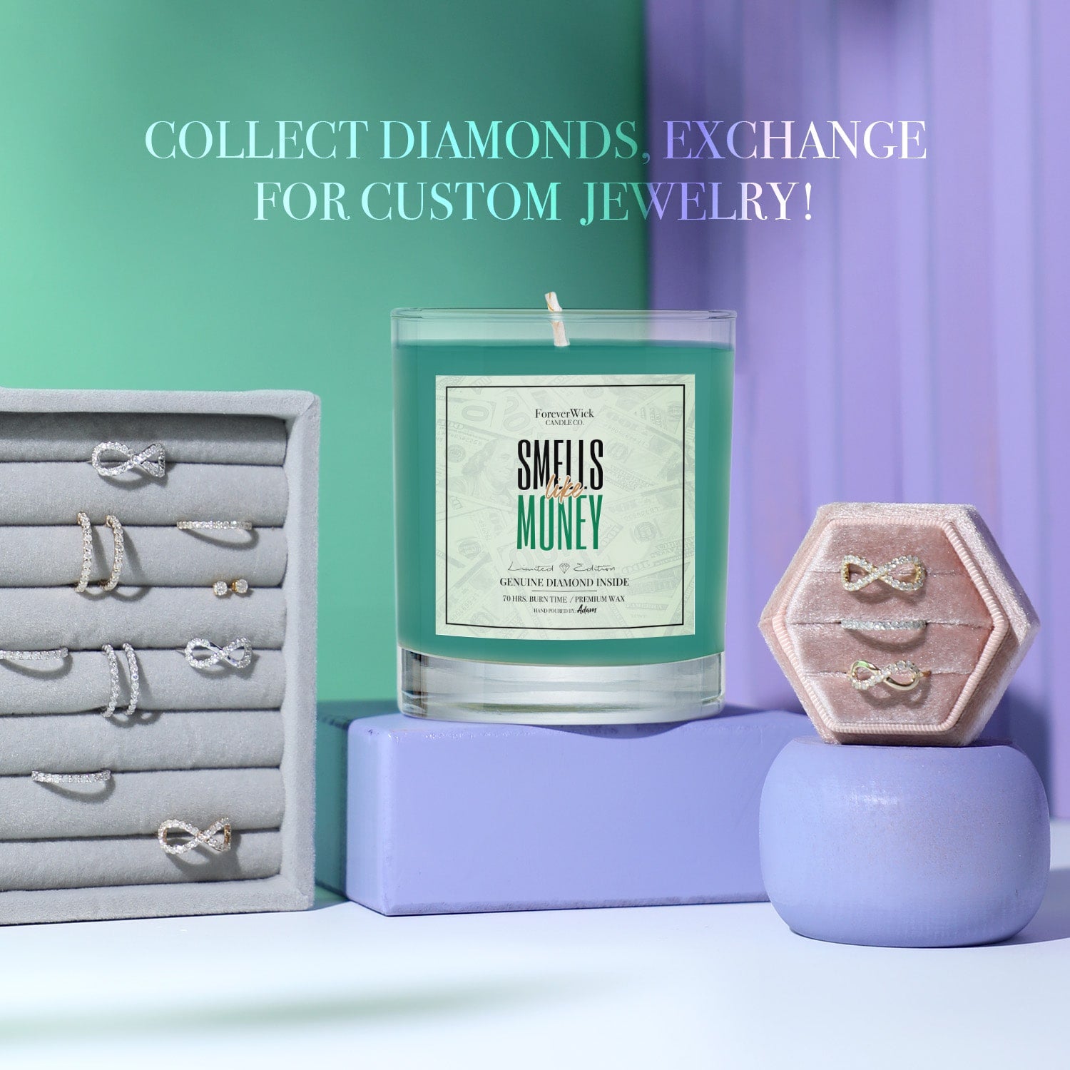 Smells Like Money Diamond Candle