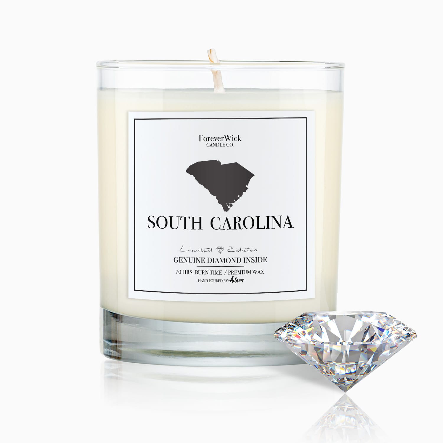 South Carolina Diamond Candle